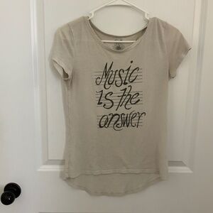 Music is the answer graphic tee